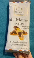 Madeleines longues marbrées au chocolat
