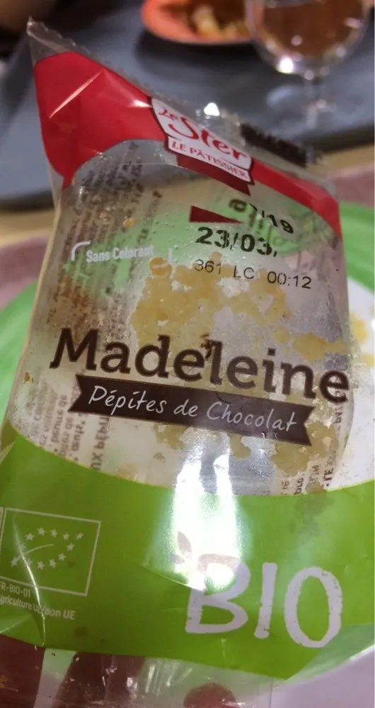 Madeleine pepites de chocolat