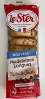 Madeleines longues pépites de chocolat