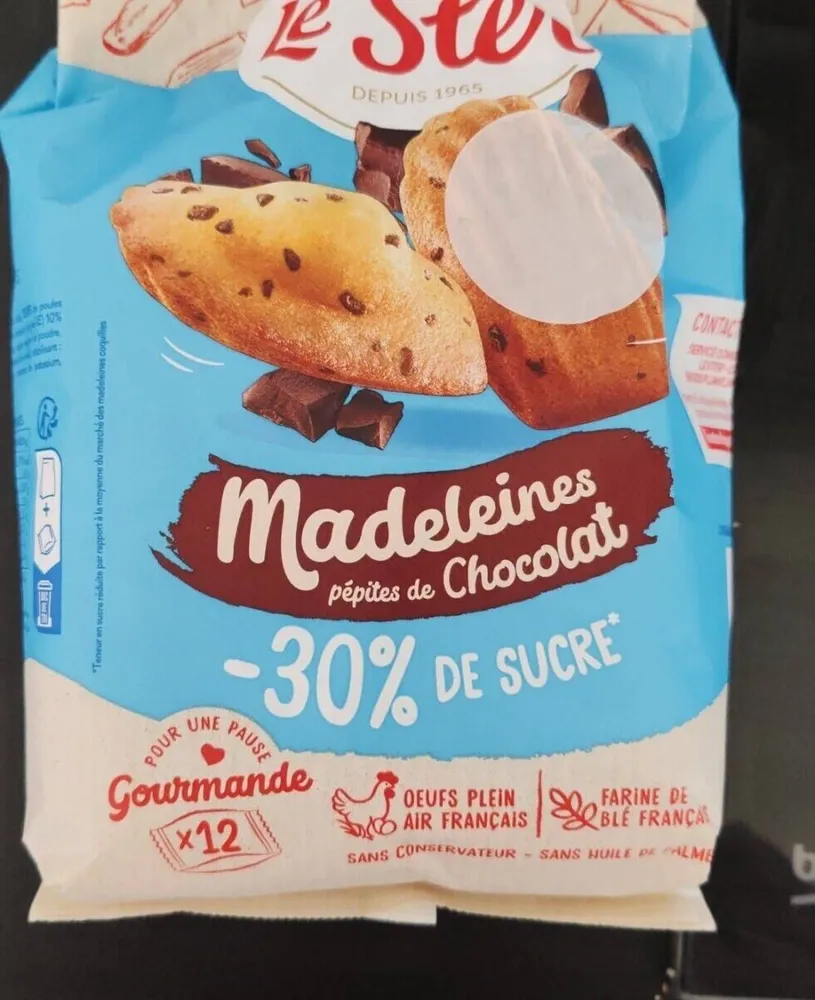 Madeleines pépites de Chocolat