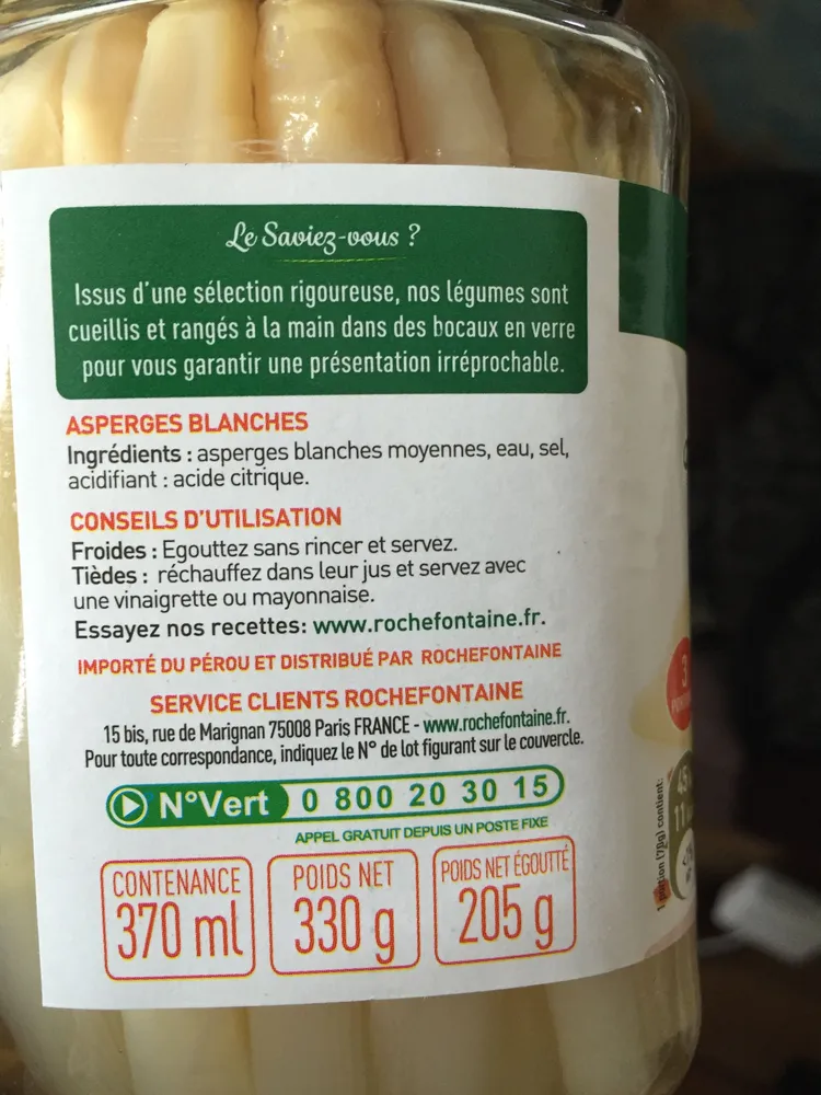Asperges Blanches