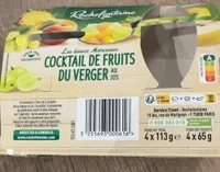 Cocktail de fruits du verger au jus