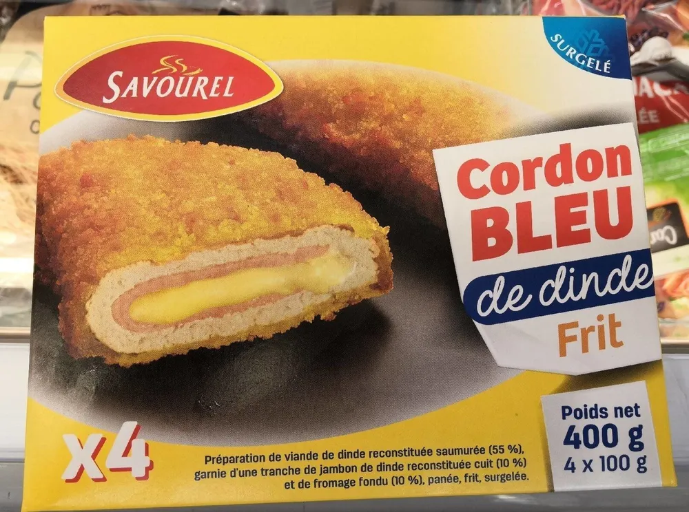 Cordon bleu de dinde frit