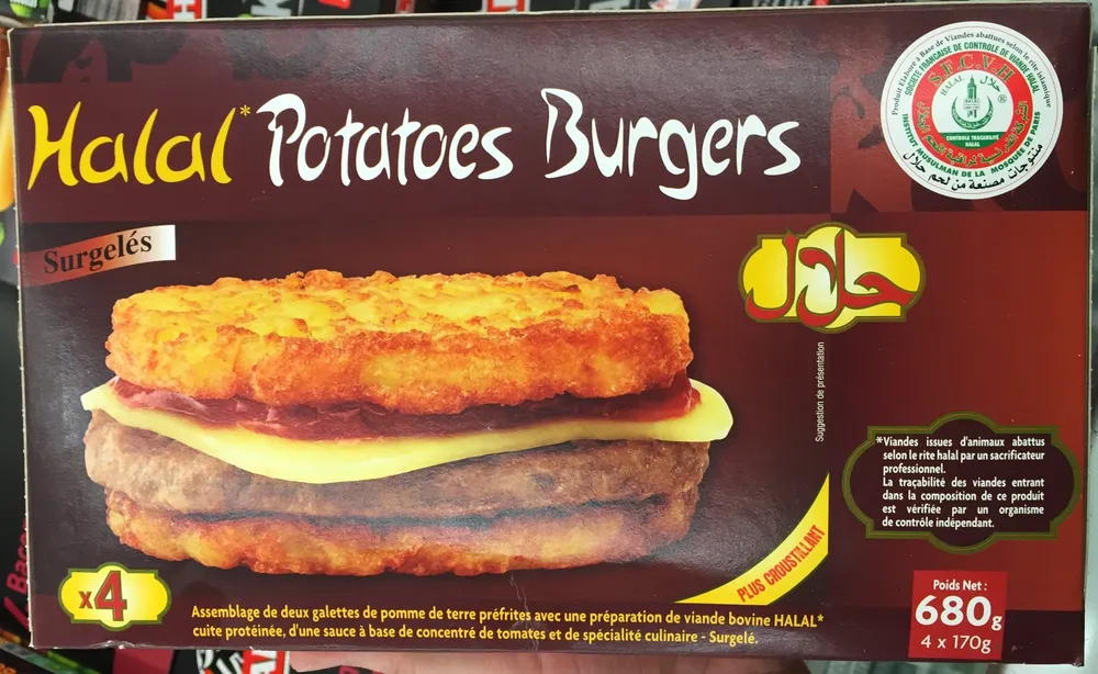 Halal Potatoes Burgers