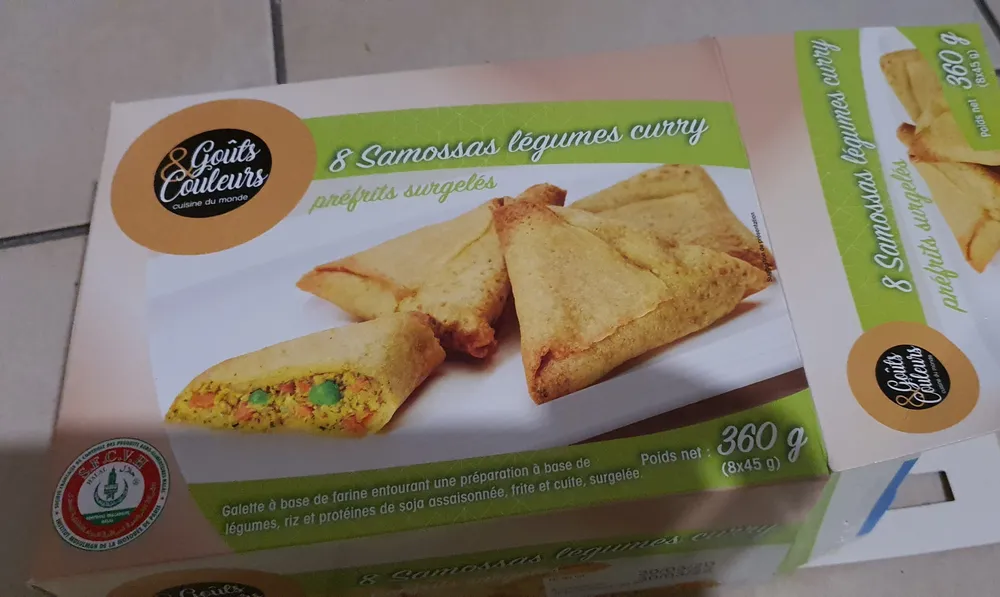 Samossas légumes et curry