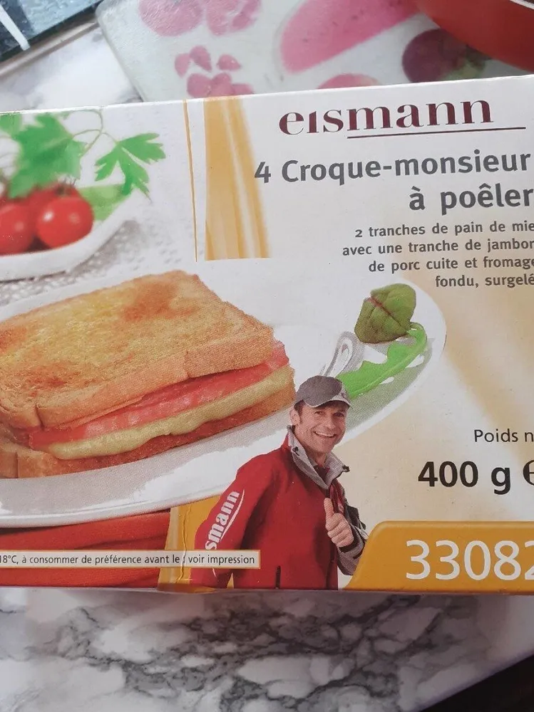 4 croque-monsieur à poêler