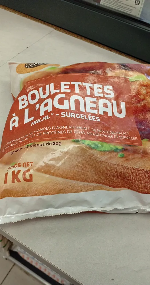 Boulette D'agneau Halal x33 -1kg