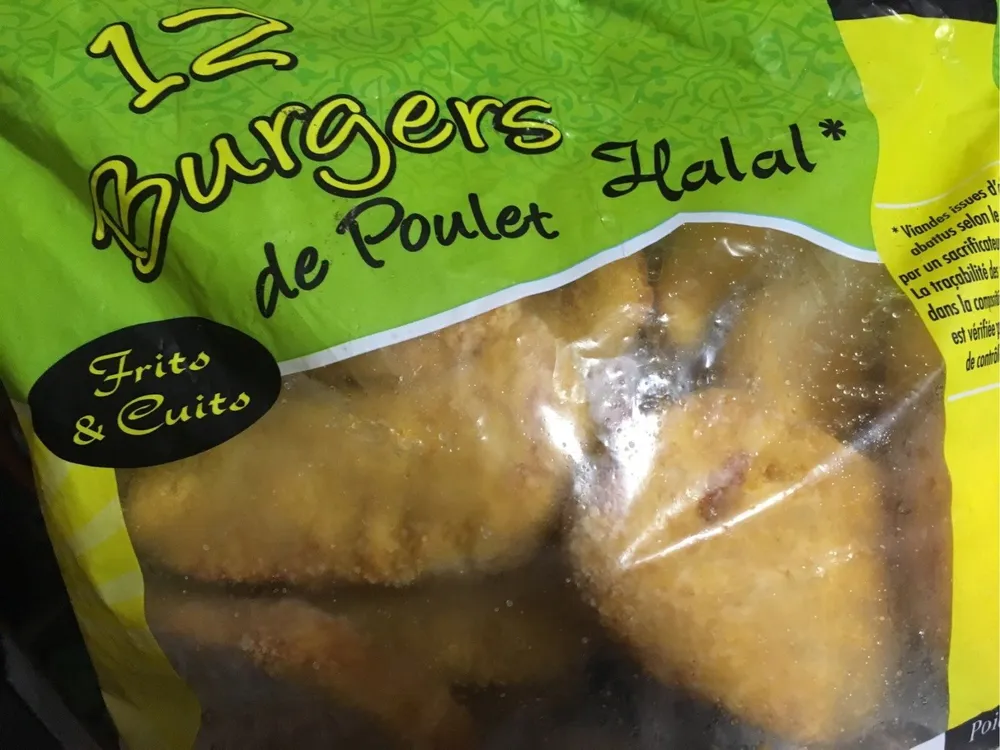 Burger de poulet halal