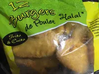 Burger de poulet halal