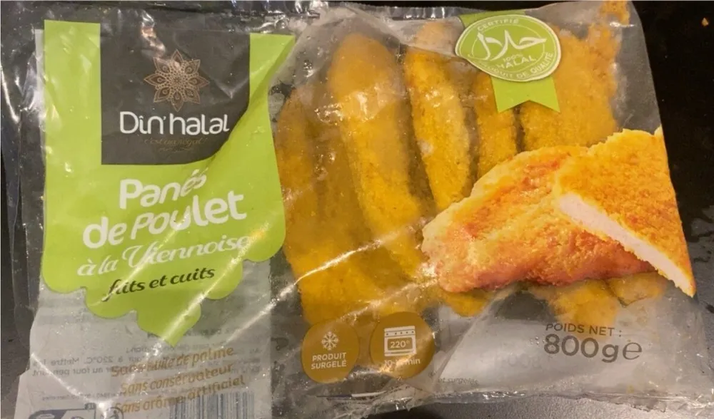 Panés de poulet a la viennoise