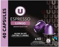 Café Capsules ESPRESSO LUNGO N°6 - compatible NESPRESSO - x40