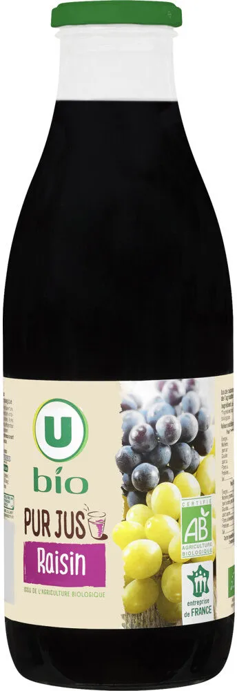 Pur jus de raisin bouteille en verre de 1l
