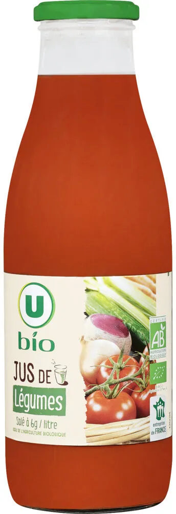 Jus de légumes salé , bocal de 75cl