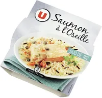 Saumon à l'oseille et duo de riz