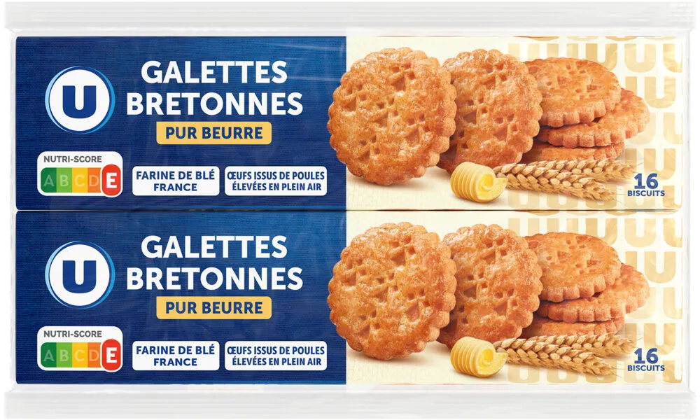 Biscuits Galettes bretonnes pur beurre 2 paquets