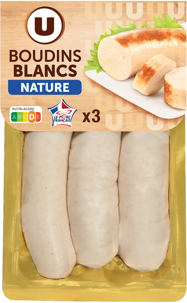 Boudin blanc nature - x3, 375g