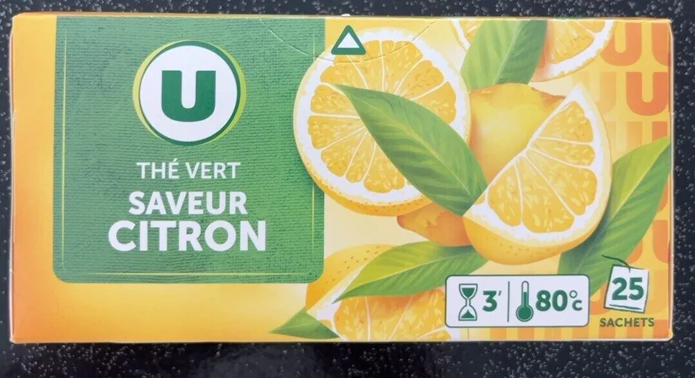 Thé vert saveur citron