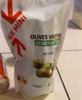 Olives vertes dénoyautées