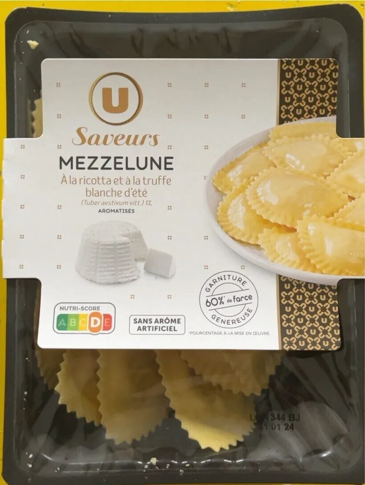 Mezzelune Ricotta au lait de bufflonne et Truffe(1%) - 250g