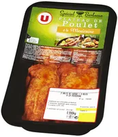 Plateau de poulet mariné 2 hauts de cuisses + ailes Mexicain