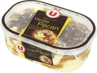 Crème glacée vanille, noix de pécan et caramel