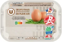 Oeufs Plein Air Label Rouge Bleu Blanc Coeur - Boîte de 6