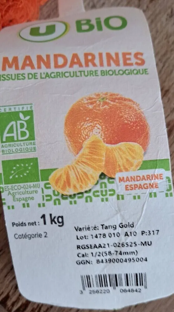 Mandarines bio