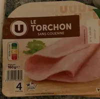 Jambon Supérieur sans couenne Torchon - x4 tranches, 160g