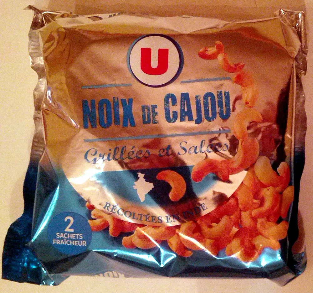 Noix de cajou grillées et salées