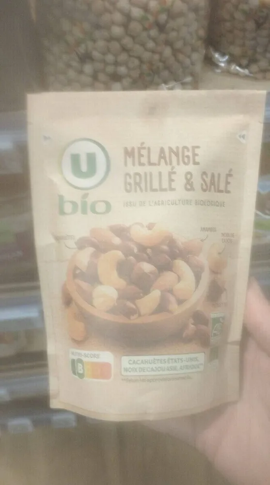 Mélange grillé salé , paquet 100G
