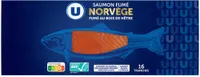 Saumon fumé Atlantique, Norvège- 16 tranches , 600g