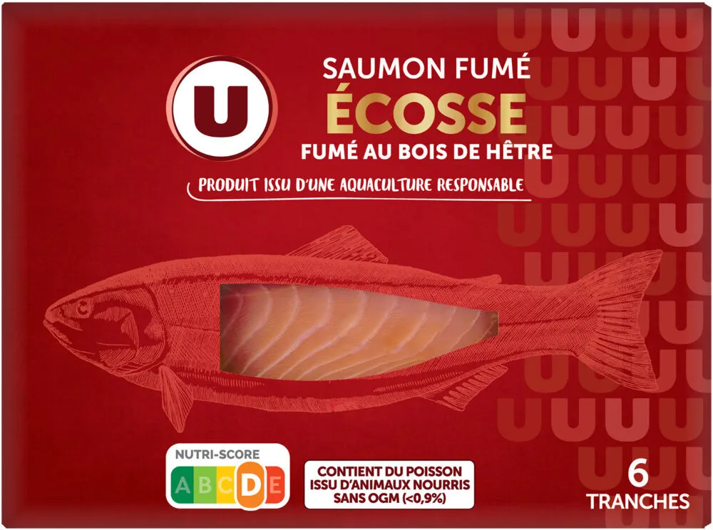 Saumon fumé Atlantique, Ecosse, 6 tranches - 225g