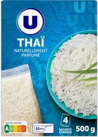 Riz long Thai 4 sachets cuisson de 125g, 500g