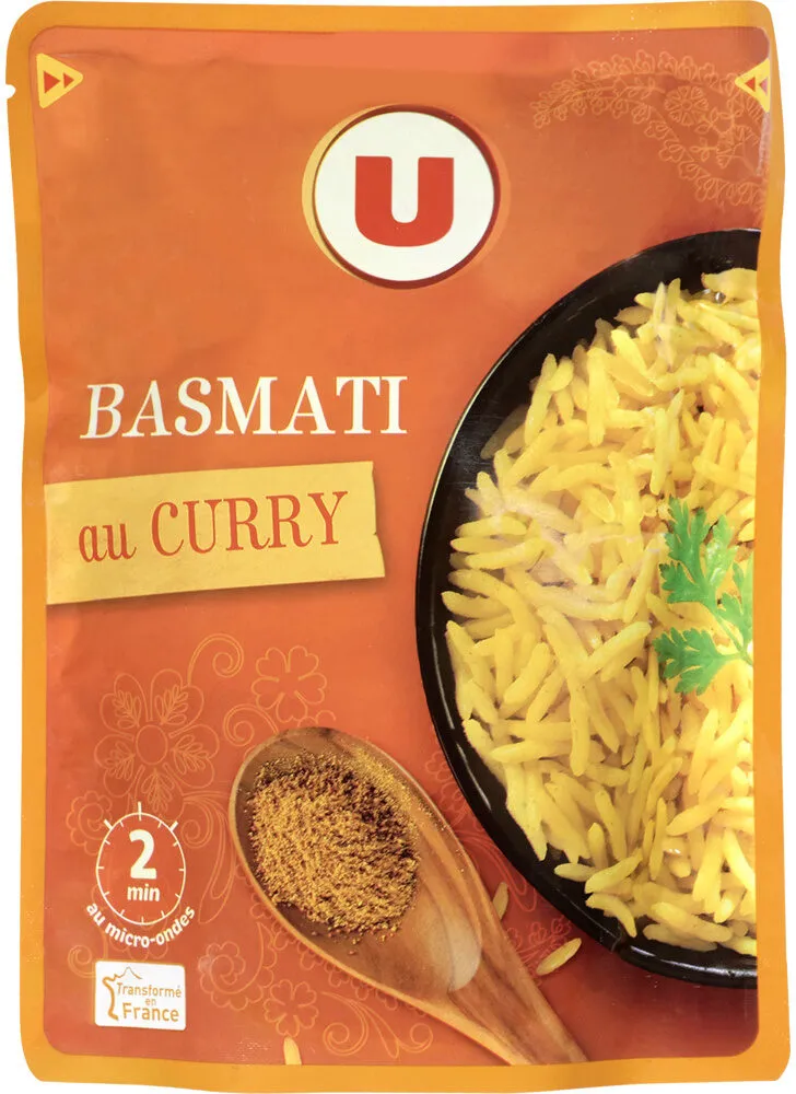 Riz basmati au curry micro-ondable 2 minutes