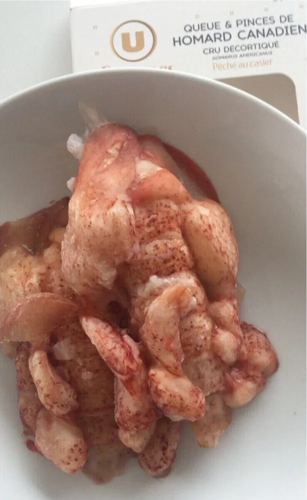 Queue et pinces de homard cru - 120g