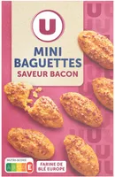 Biscuits apéritifs Crackers salés saveur bacon 85g