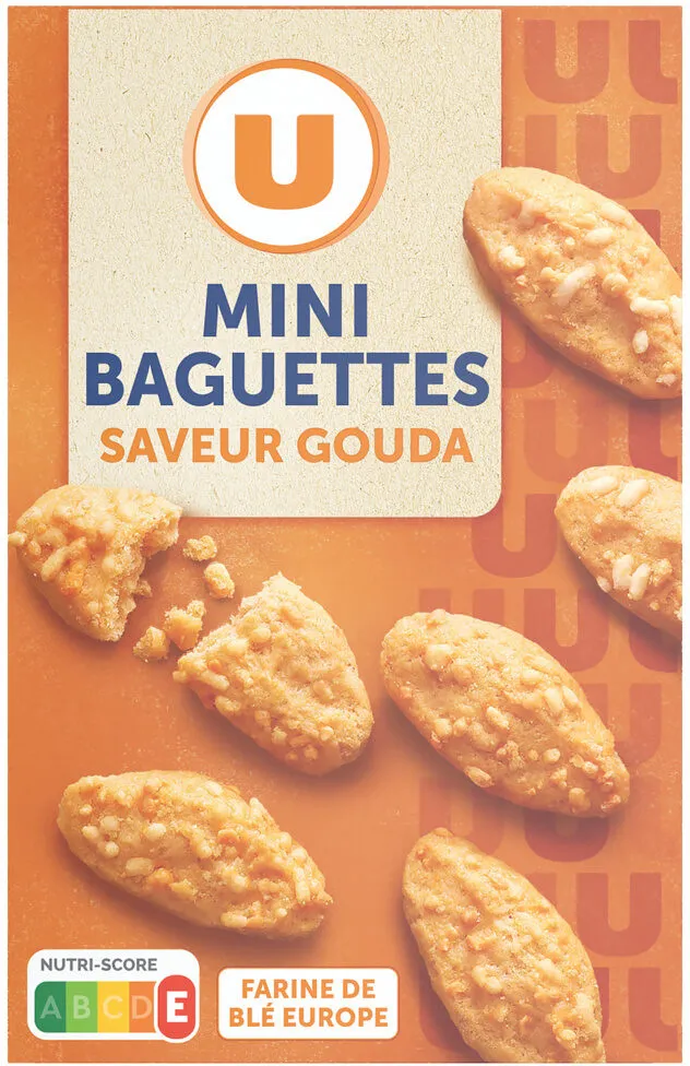 Biscuits apéritifs Crackers salés saveur gouda 85g