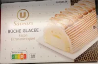 Bûche glacée façon citron meringuée