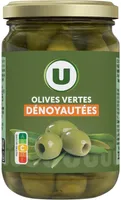 Olives vertes dénoyautées bocal de 37cl - 160g