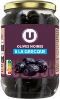 Olives noires entières façon grecque bocal de 235g