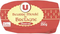 Beurre moulé de Bretagne demi-sel 80% MG plaquette de 250g