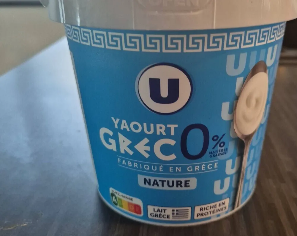 Yaourt grec nature 0% MG