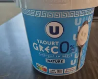 Yaourt grec nature 0% MG