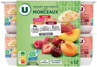 Yaourt aux morceaux de fruits panachés 12x125g