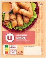 Mini nem au porc 10x20g + sauce nuoc mam 20g soit 220g
