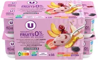 Yaourt 0% de matière grasse et allégé en sucres aux fruits 16x125g