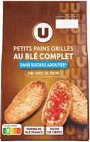 Petits Pains grillés au blé complet sans sucre ajouté, 225g