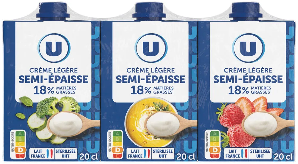 Crème semi-épaisse UHT 18%MG