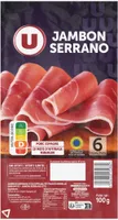 Jambon Serrano - x6 tranches, 100g