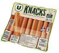 Knacks de poulet fumés au bois de hêtre